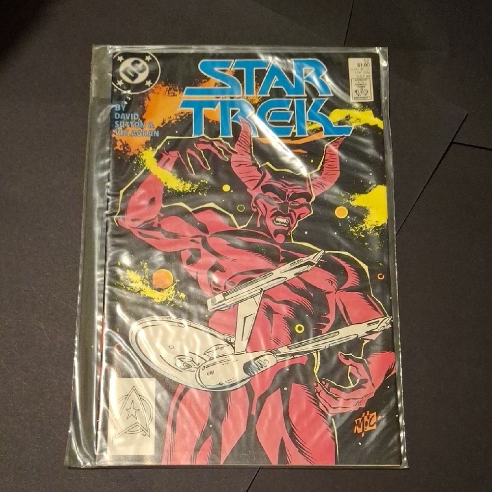 Star Trek Comic Book with Red Demon Cover